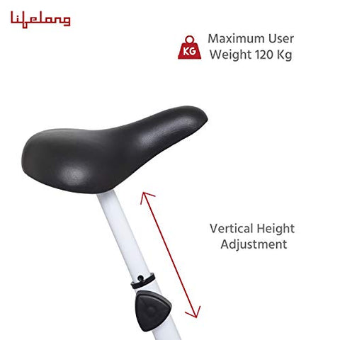 Image of Lifelong LLFCN36 Fit Lite Airbike Exercise Machine with Stationary Handle for Cardio Training, Weight Loss and Workout at Home (Free Installation Assistance)