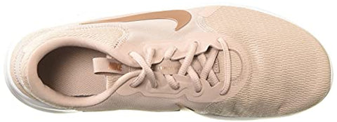 Image of Nike Women's Flex Experience Run 9 Stone Mauve/Platinum Tint/Metallic Red Bronze Shoes-7 UK (9 US) (CD0227)