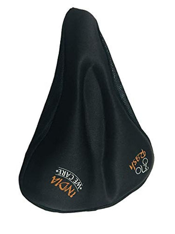 Image of ShreNik Made in India Silicone Soft Cushion MTB Bikes Bicycle Cycle Saddle Seat Cover (Black Colour, 11 Inches, Free Size)