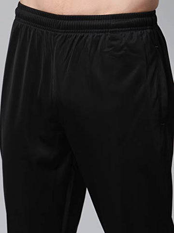 Image of DIDA Black Polyester Athletic Gym Running Sports Tracksuit for Men