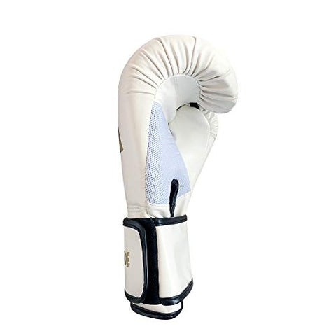 Image of Boxing Gloves (6oz, 8oz, 10oz, 12oz, 14oz, 16oz) Punching Bag Mitts, Muay Thai,UFC MMA Kickboxing Fight Training Gloves by KAIWENDE-BX01 (BJ-White, 12 oz)