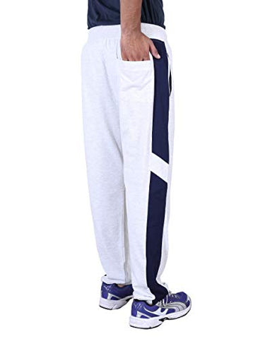 Image of MARK LOUIIS Men's Regular Fit Track pants(ML-BSL-1101_Off-White_X-Large)