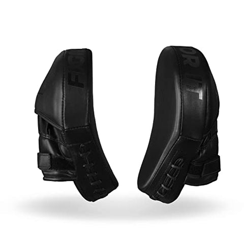 Image of Sanabul Essential Curved Boxing MMA Punching Mitts (Allblack)