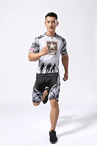 Image of BIKE BEER Army Cycling Jersey Navy Cycling Jersey Set Men's Cycling kit, Blacke, X-Large