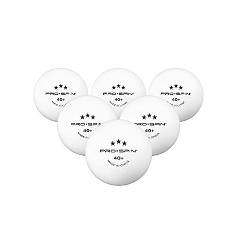 Image of PRO SPIN Ping Pong Balls - White 3-Star 40+ Table Tennis Balls (Pack of 24) | High-Performance ABS Training Balls | Ultimate Durability for Indoor/Outdoor Ping Pong Tables, Competitions, Games