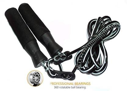 Image of LIVOX Double Toning Resistance Tube, Push up Bar and Double Wheel Ab Roller with Skipping Rope