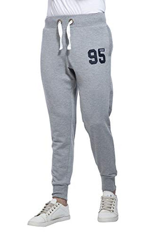 Image of Alan Jones Clothing Men's Slim Fit Joggers (JOG18-D95-MIL-M_Black_M)