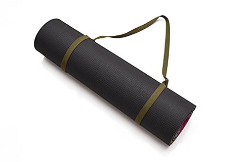 Image of MOOR Premium Design Suede 72 x 24 Inch 6mm Pastel Print Yoga Mat Non Slip High Density Anti-Tear Fitness Exercise Floor Pilates Workout