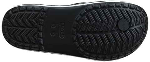 Image of crocs Unisex Adult Bayaband Flip Black/White Slipper-7 Men/ 8 UK Women (M8W10) (205393-066)