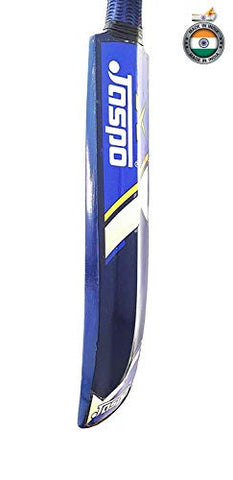 Image of Jaspo T-20 Wooden Cricket Set(1 Wooden bat (Size-5),1 T-20 Ball,3 Plastic Stumps,2 Bail) upto 12 years (Blue)