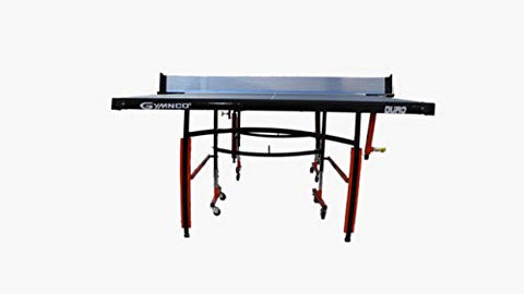 Image of Gymnco Duro Table Tennis Table with Levellers Top 18 mm (TT Table Cover + 2 TT Racket & Balls