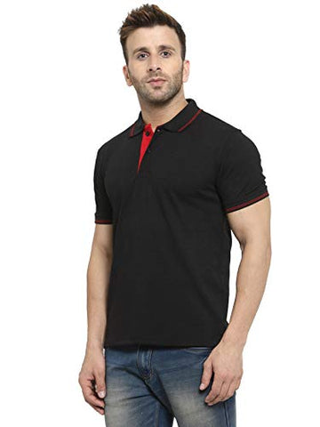 Image of AWG ALL WEATHER GEAR Men's Regular Fit Polo T-Shirt (SS20-GPAWG-BL-XL_Black_X-Large)