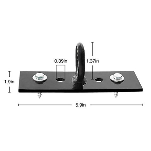 Image of Aoneky Wood Beam Heavy Bag Hanger - Ceiling Mount Heavy Duty Punching Bag Hanger Hook - Boxing Bag Mounting Bracket
