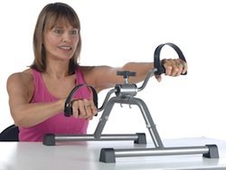 Image of Klapp Pedal Exercise Mini Bike,Cycle Aid with Adjustable Resistance Ab Care King Toner (White)