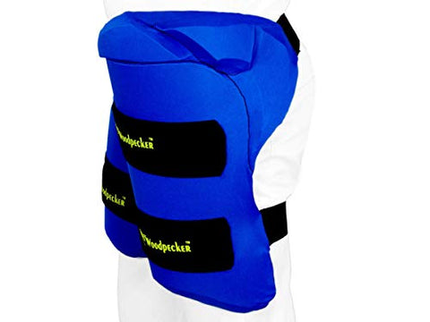 Image of Woodpecker Right Hand Thigh Guard for Cricket (Blue, Large)