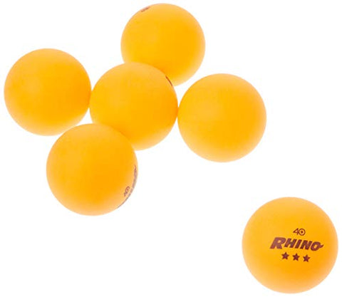 Image of Champion Sports 3 Star Table Tennis Ball Pack, Tournament Size - Orange Ping Pong Balls, Set of 6, with 40mm Seamless Design - Professional Table Tennis Equipment, Accessories - CTTA and ITTA Approve