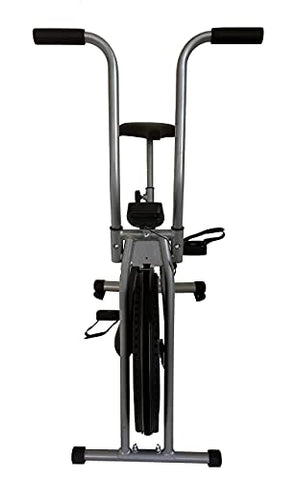 Image of Kobo Imported AB-5 Air Bike Deluxe Exercise Cycle with Fixed Handle and Digital LCD Display Monitor