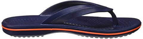 Image of PARAGON Men's Paralite Navy Blue-Orange Flip-Flops-10 UK