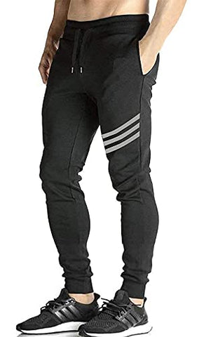 Image of Style n feel Men's Cotton Track Pants,Joggers,Lounge Pants,Lounge Bottoms,Lower,Pajamas for Gyming/Exercise/Jogging/Running & Sports wear Regular Wear for Men(Black)
