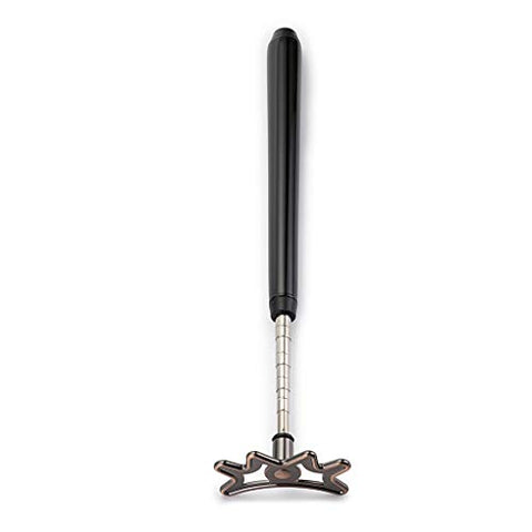 Image of OwnMy Retractable Billiards Bridge Stick with Removable Bridge Head and Wood Handle, Pool Stick Length extends up to 35CM - 140CM, Billiards Pool Cue Accessory (Black)