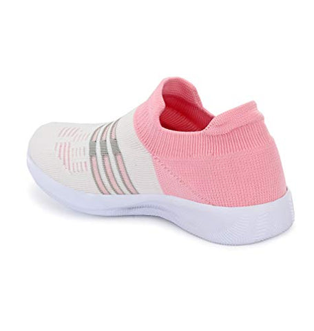 Image of Fashion Tree Timberwood LDS06 Ultra Light Weight Running,Walking,Sports,Gym and Jogging Shoes for Women and Girls in Pink Colour,Size: UK6