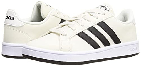 Image of Adidas Men's Grand Court Base ORBGRY/CBLACK/FTWWHT Tennis Shoe-8 Kids UK (KYJ09)