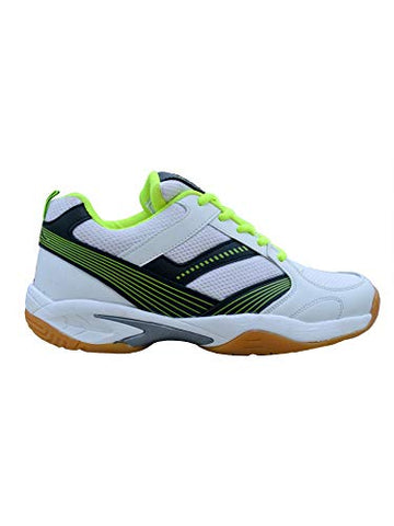 Image of Unisex-Adult's White Badminton Shoes -11