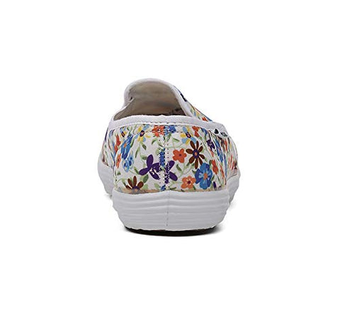 Image of BATA Women Printed Fitness White Ballet Flats6 UK (5591297)