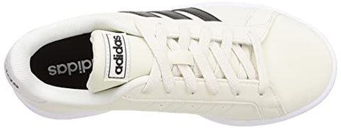 Image of Adidas Men's Grand Court Base ORBGRY/CBLACK/FTWWHT Tennis Shoe-8 Kids UK (KYJ09)