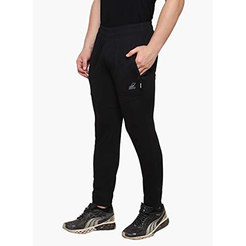 Image of ISHU Men's Regular Fit Track pants(ST-ISHU_021_L_Black_Large)