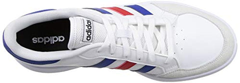 Image of Adidas Men's BREAKNET FTWWHT/ROYBLU/VIVRED Tennis Shoe-10 Kids UK (FZ1837)