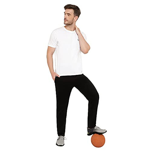 Image of ENDEAVOUR WEAR Men's Regular Fit Track Pant (EWTS_CTNBLACKTRACK_M_Black_M)