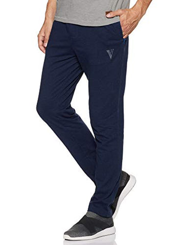 Image of Van Heusen Athleisure Men's Classic Fit Track Pants (50052_Blue Melange_M)