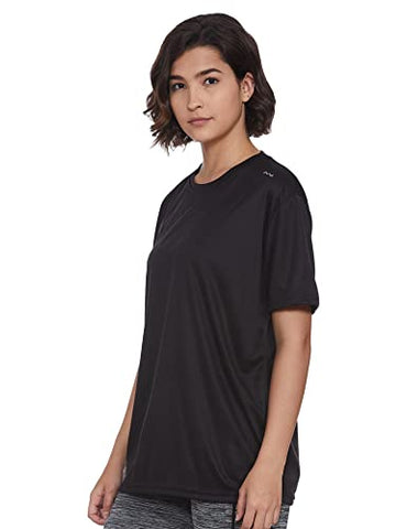 Image of Puma Women Active Logo Heather Tee Black Heath S
