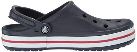 Image of crocs Unisex Adult Bayaband Clog Navy/Pepper 9 Men/ 10 UK Women (M10W12) (205089-4CC)