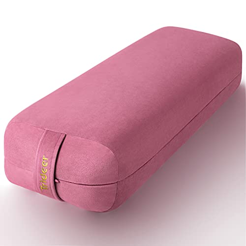 Professional Yoga Bolster with Carry Handle Pillow for Legs Restorative  Yoga,Yoga Accessories Supplies Equipment