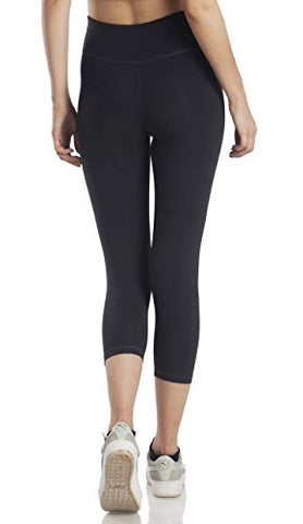 Image of Lavos Women's Anti Microbial Bamboo and Cotton Yoga Capris/Yoga Tights/Gym Tights Capri/Sports Fitness Capri/Active wear