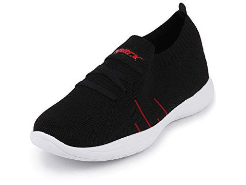Image of Sparx Women's Sl-178 Black Red Sneaker-8 UK (SD0178LBKRD0008)