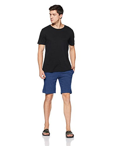 Image of U.S. Polo Assn. Athleisure Men's Shorts (I635-433-CP_Denim Melange/Blue Melange_Small)