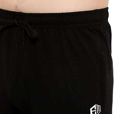 Image of ENDEAVOUR WEAR Men's Regular Fit Track Pant (EWTS_CTNBLACKTRACK_M_Black_M)