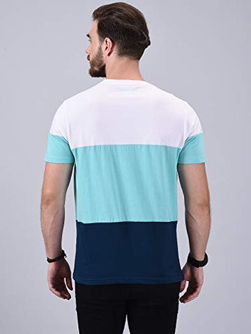 Image of Wrath Men's Regular Fit Solid T-Shirt (Turquoise, Small)