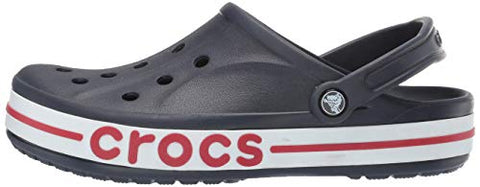 Image of crocs Unisex Adult Bayaband Clog Navy/Pepper 9 Men/ 10 UK Women (M10W12) (205089-4CC)