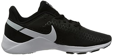 Image of Nike Women's W Legend Essential 2 Black/White-Pure Platinum Running Shoe-4 Kids UK (CQ9545-001)