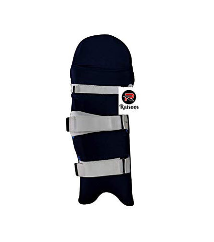 Image of Raisons Spandex Cricket Leg Guard Pad Skin - Cover/Outer Skin (1 Pair Navy Blue)