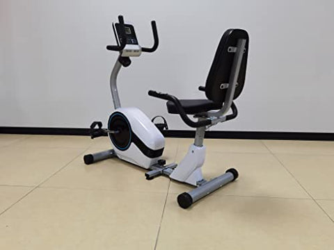 Image of Dolphy Horizontal magnetic control Recumbent exercise bike with 8 Levels Resistance | LCD Monitor, Indoor Cardio Training Workout for Home fitness