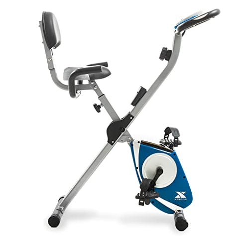 Image of AFTON FB350 Steel Folding Exercise Bike, Silver