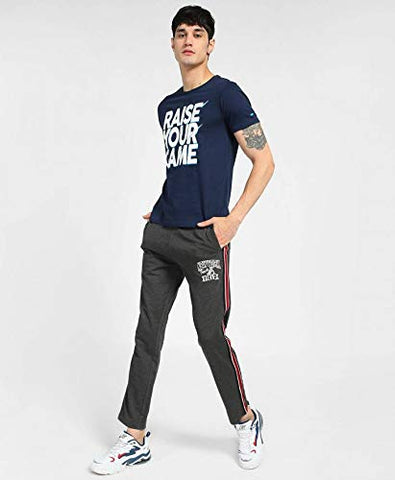 Image of Spunk by FBB Men's Regular Fit Track Pants (1001957378_Anthra_Xx-Large)