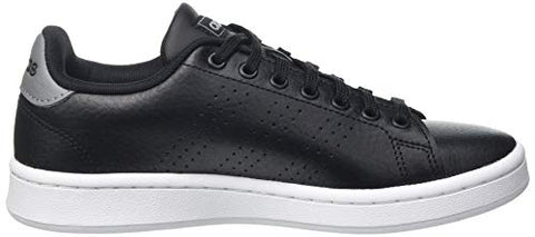 Image of Adidas Men's Advantage Core Black/Grey Three F17 Leather Tennis Shoes-9 UK (F36431)
