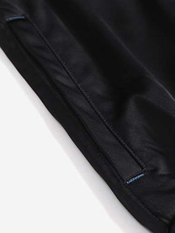 Image of DIDA Black Polyester Athletic Gym Running Sports Tracksuit for Men