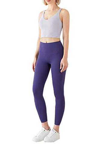 Image of Women Racerback Sports Bras Camisole High Impact Workout Gym Activewear Yoga Tank Top, Ice Purple Ash, Large